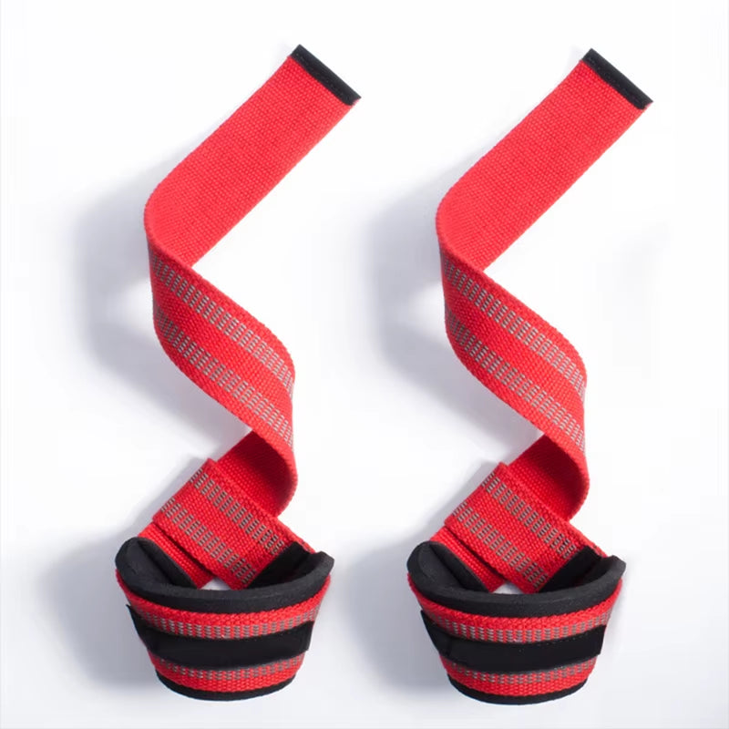 1 Pair Weight Lifting Wrist Straps Gym Fitness Lifting Straps Strength Training Gym Weight Lifting Belt with Non Slip Flex Gel