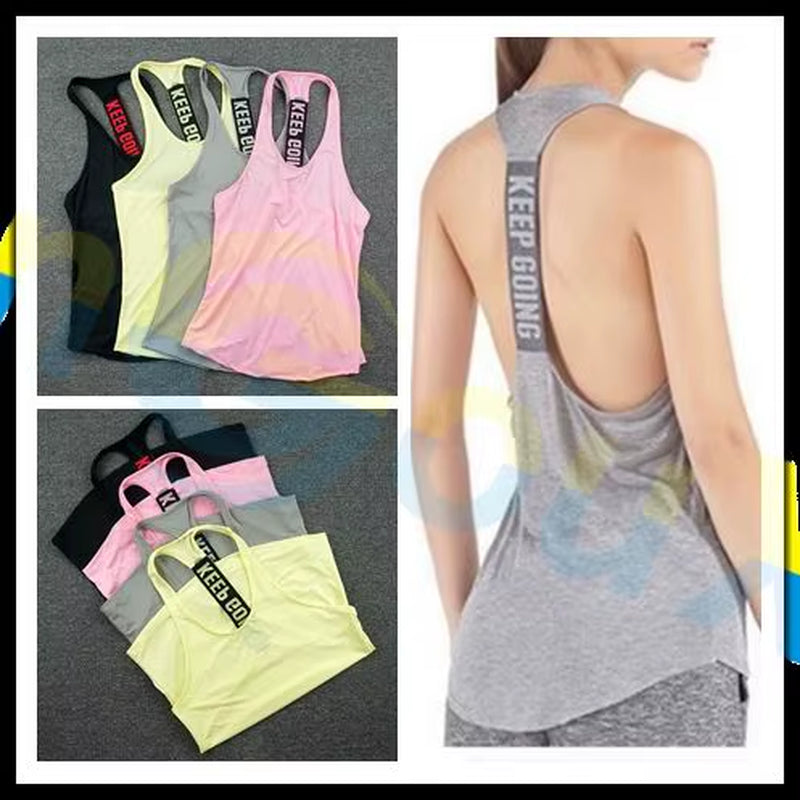 Summer Women Gym Sports Vest Sleeveless Shirt Fitness Running Clothes Sexy Tank Tops Workout Yoga Singlets Quick Dry Tunics