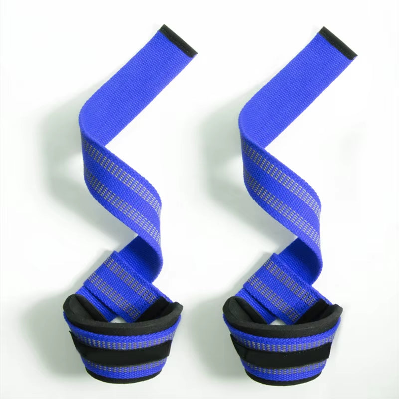 1 Pair Weight Lifting Wrist Straps Gym Fitness Lifting Straps Strength Training Gym Weight Lifting Belt with Non Slip Flex Gel