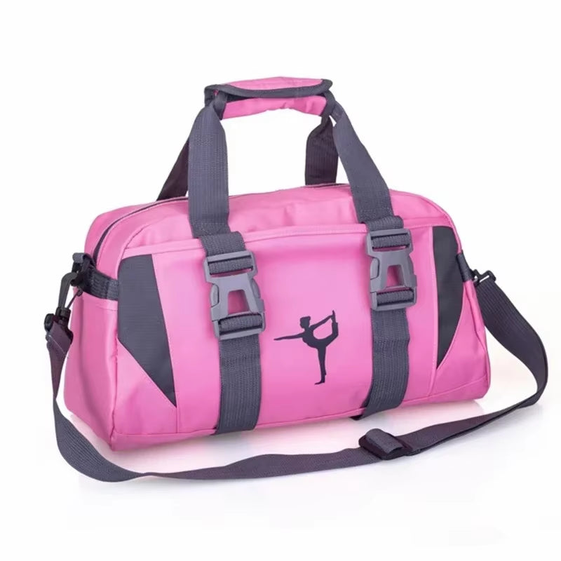 Yoga Fitness Bag Waterproof Nylon Training Shoulder Crossbody Sport Bags for Women Fitness Travel Duffel Clothes Gym Bags