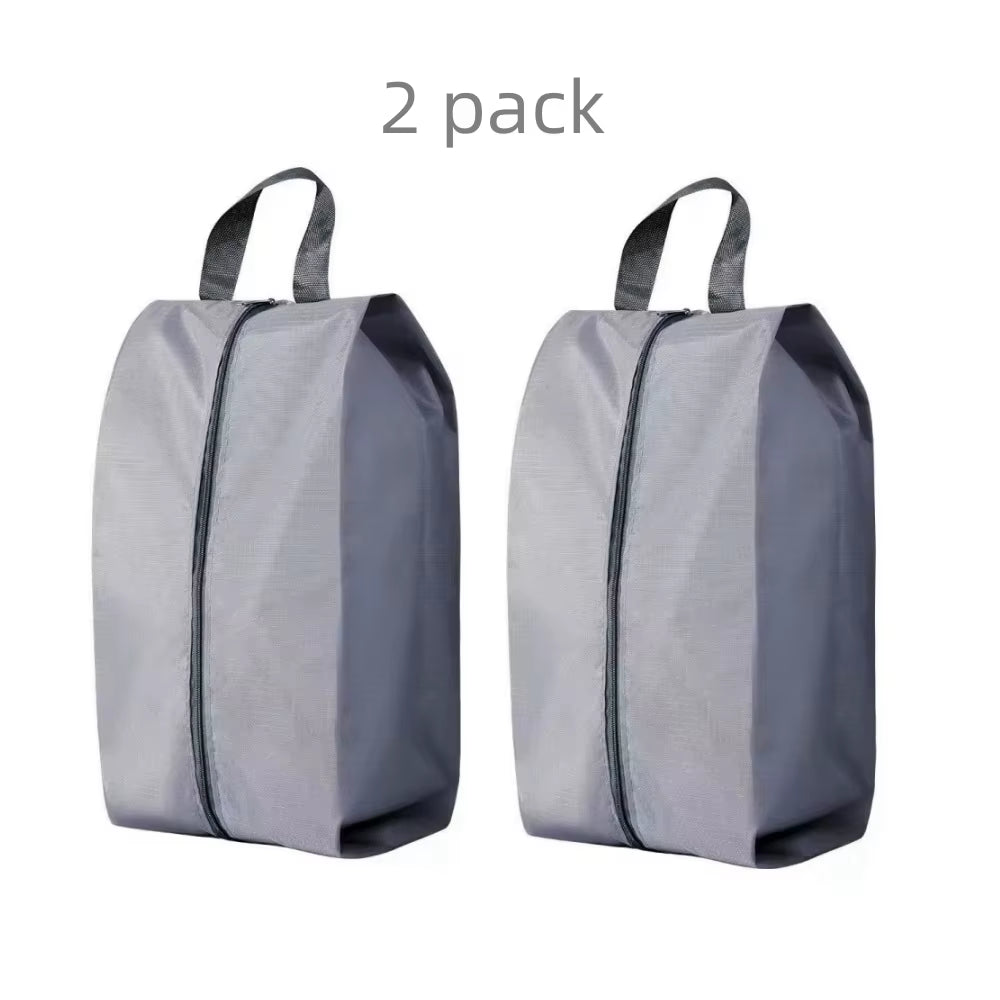 2 or 4 Pack Portable Nylon Waterproof Shoe Storage Bags with Zipper Closure for Men and Women Travel or Family Item Organize