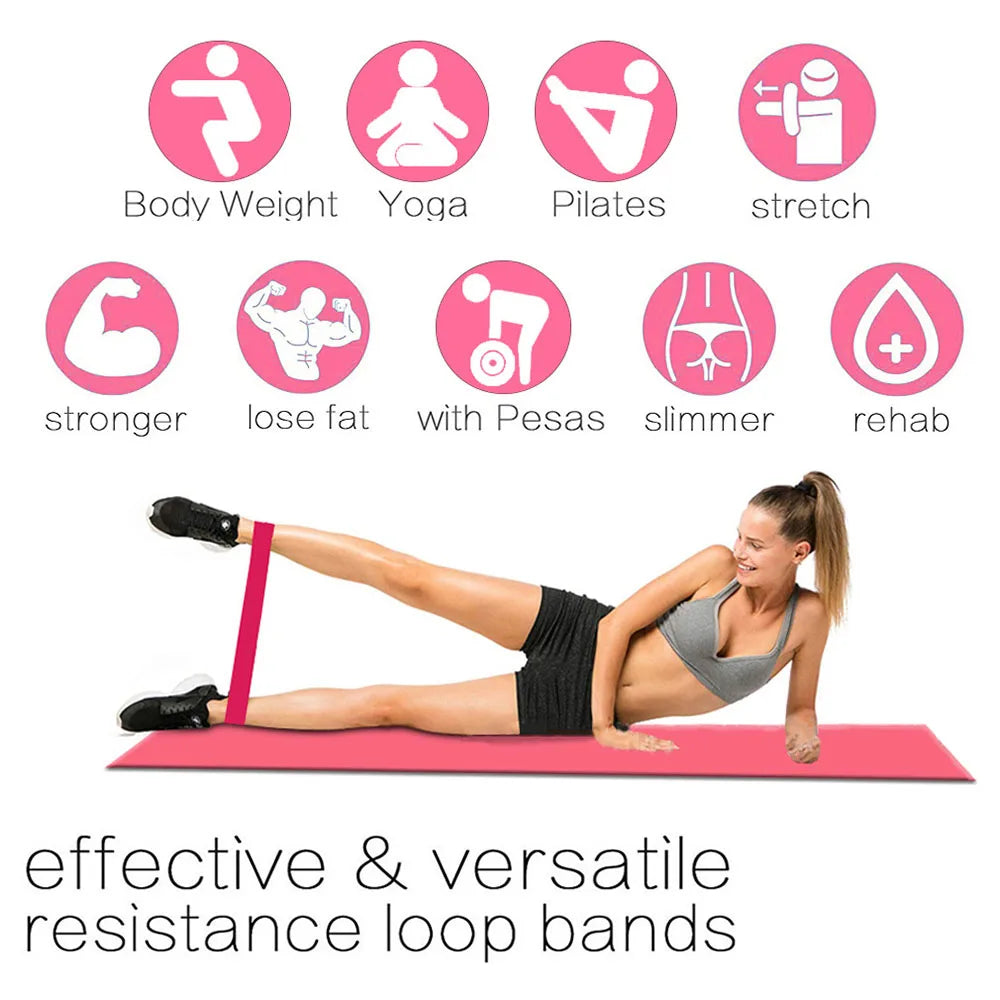 Elastic Bands for Fitness Resistance Bands Exercise Gym Strength Training Fitness Gum Pilates Sport Crossfit Workout Equipment