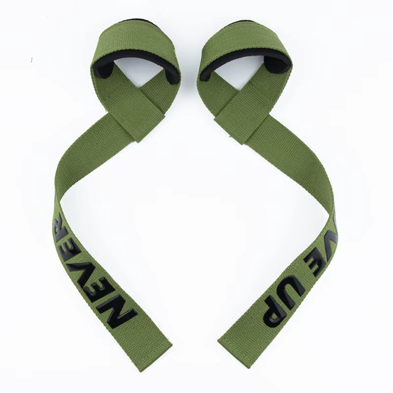 1 Pair Weight Lifting Wrist Straps Gym Fitness Lifting Straps Strength Training Gym Weight Lifting Belt with Non Slip Flex Gel