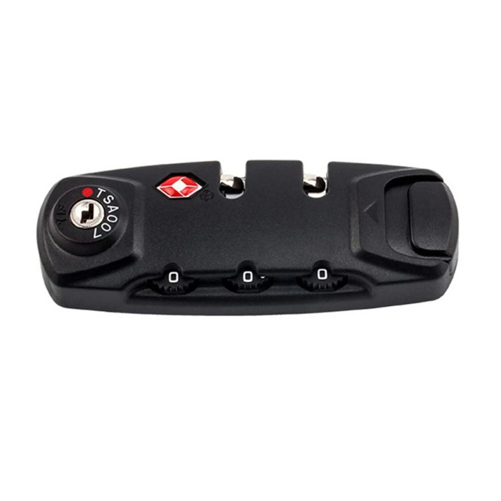 3 Digits TSA Steel Wire Lock Combination Padlock Customs Code Lock Anti-Theft Travel Abroad Luggage Bag Suitcase Trolley Case